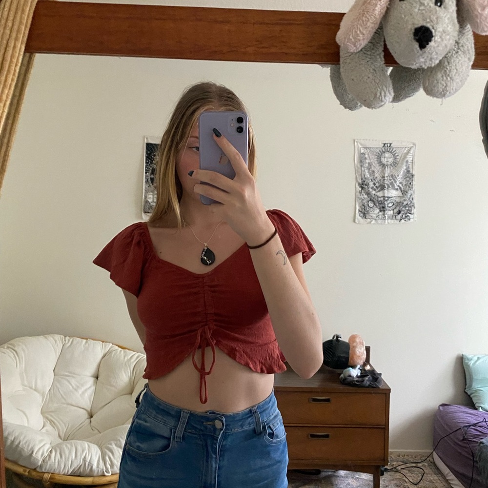 Ruffled crop top